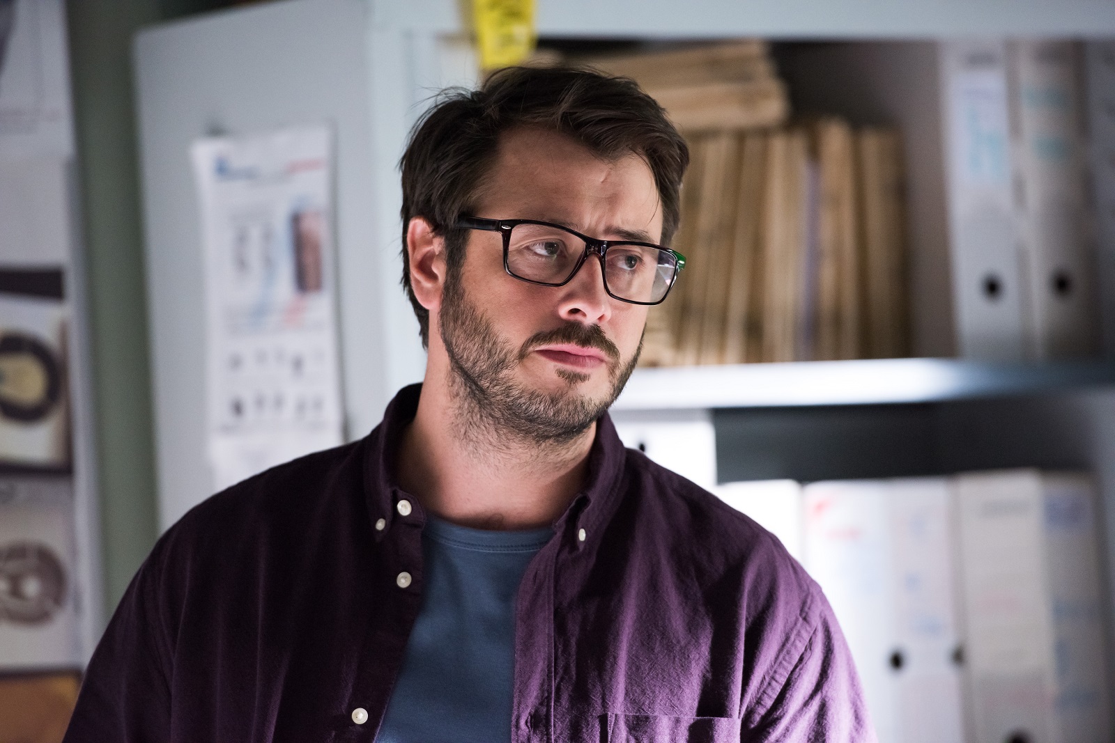 Benjamin Bourgois incarne le lieutenant de police Alexandre Levy. Photo Fabien Malot/FTV