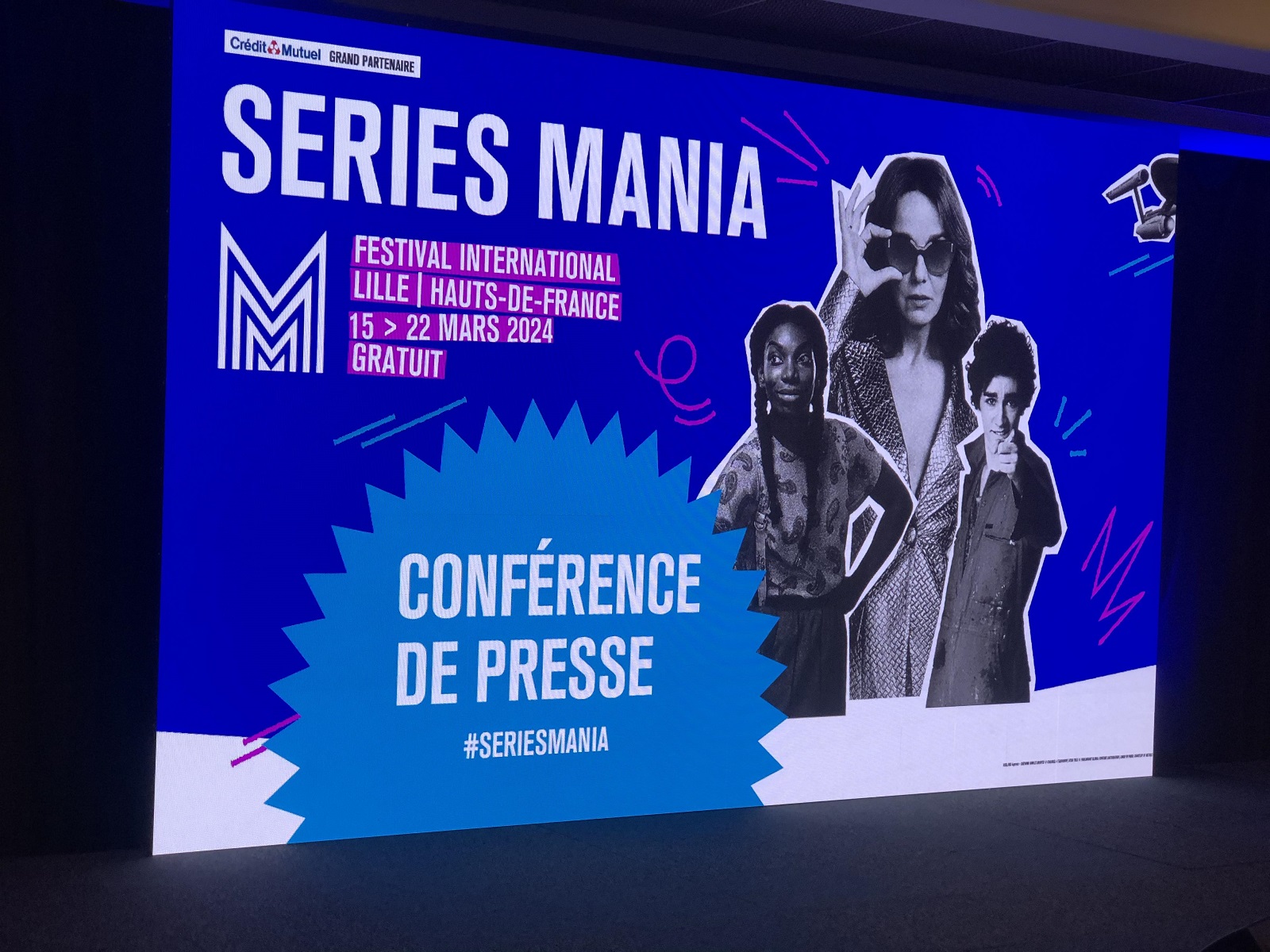 L'affiche de cette édition 2024 de Séries mania