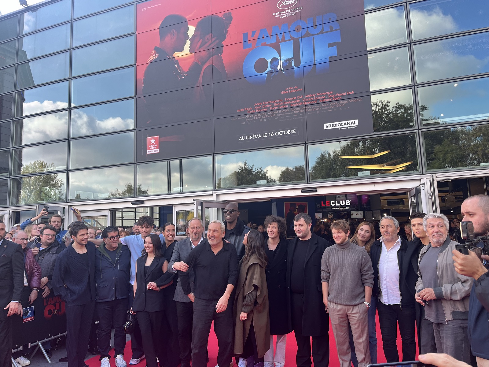 Tout le casting du film L'Amour ouf était réuni ce dimanche au Kinepolis de Lomme.