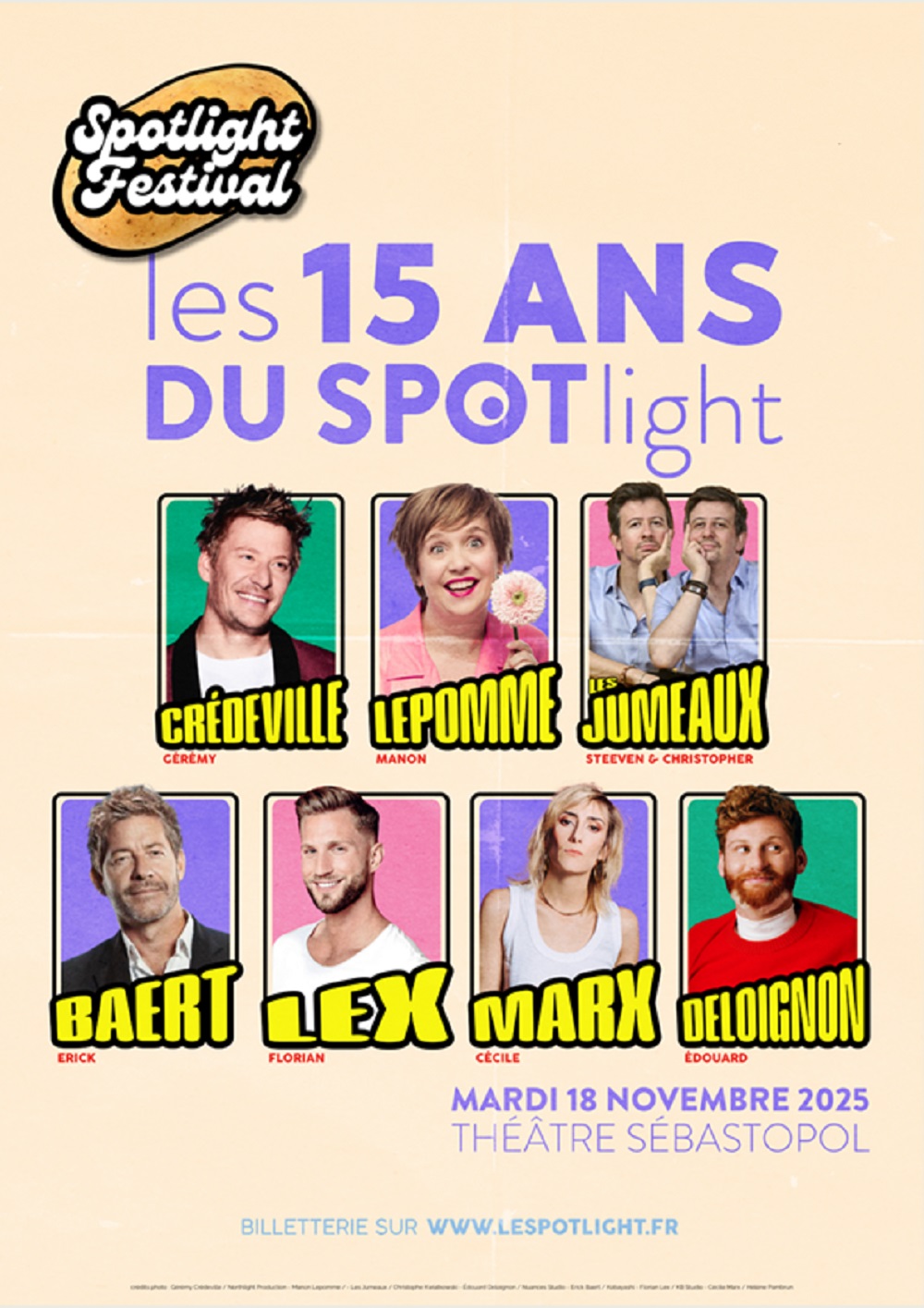 Le Spotlight fête ses 15 ans avec une soirée spéciale au théâtre Sébastopol en novembre.