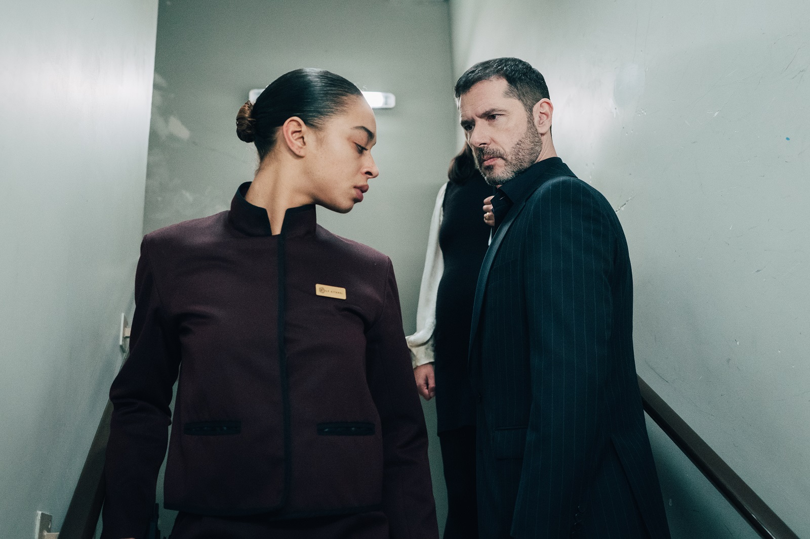 Manon Bresch et Melvil Poupaud engagés dans une lutte de pouvoir dans Privilèges. © Caroline Dubois