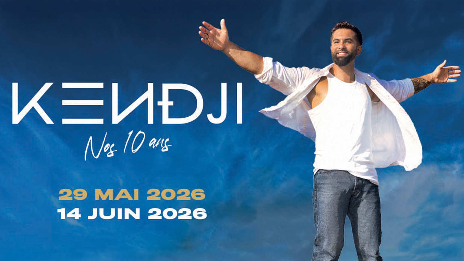 Kendji Girac est ravi de retouver le meilleur public de France à Lille.