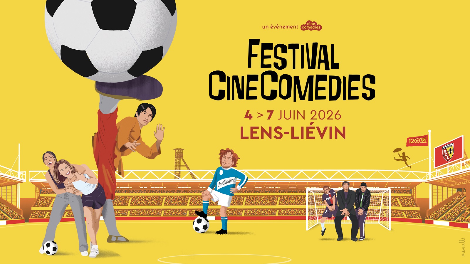 L'édition 2026 du Festival CineComedies aura pour thématique le football.