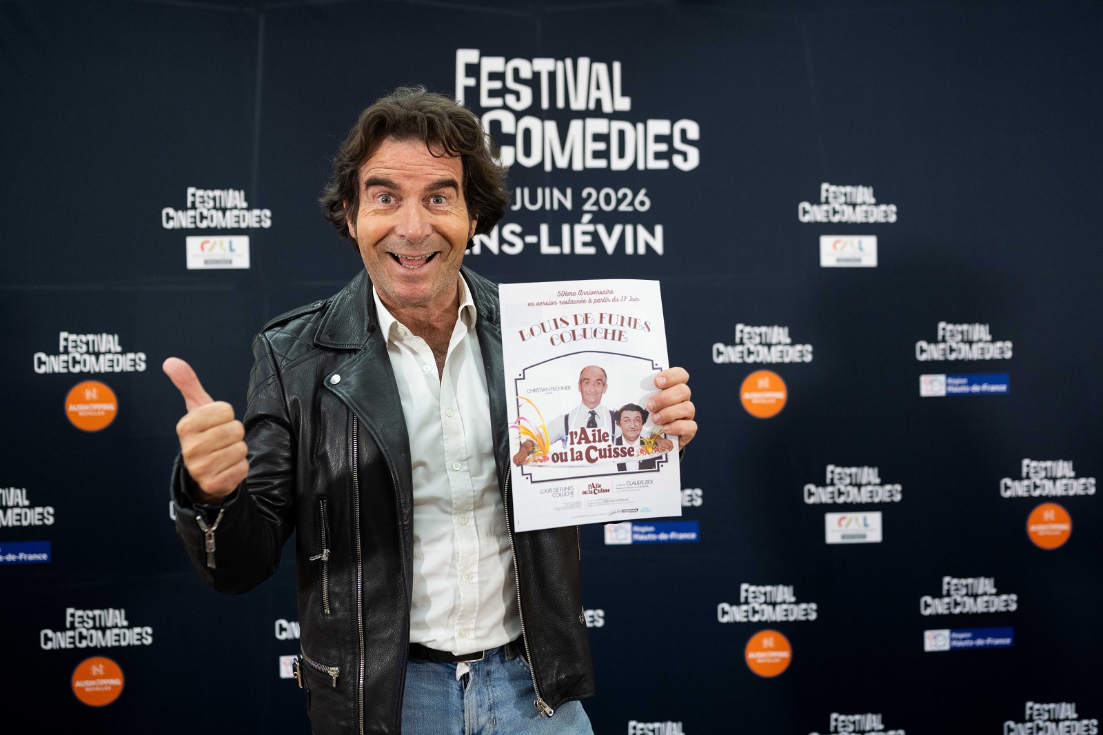 Laurent de Funès est venu évoquer la carrière de son grand-père au festival CineComedies. © Pauline Maillet