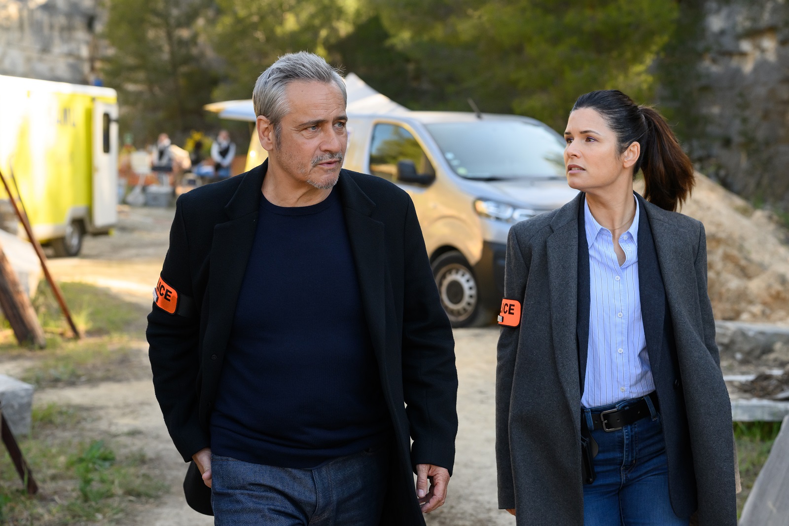 Jean-Michel Tinivelli retrouve Flavie Péan pour la saison 4 de Simon Coleman.(c) François Lefebvre - France Télévisions - JLA
